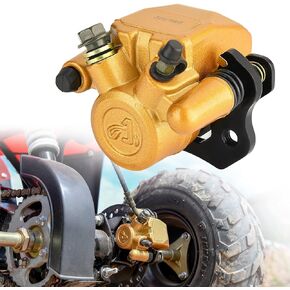 RUTU Rear Brake Caliper, go kart brake kit with brake pads for 90cc 110cc 125cc 150cc 200cc ATV Go Kart Taotao Four Wheeler 6.5HP Coleman KT196 6.000.028 yerf dog 6.000.028 Dune Buggy Taotao