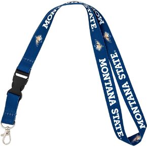 Desert Cactus Montana State University Bobcats MSU Cats Car Keys ID Badge Holder Lanyard Keychain Detachable Breakaway Snap Buckle (Blue)