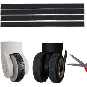 8PCS Luggage Wheels Covers Luggage Wheel Silent Protector Covers Silicone Suitcases Wheel Protector Covers for most Luggage Wheel Suitcases or Office Chair Caster-4