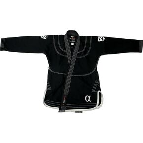 Youth Alpha Gi - Premium BJJ Kimono, Durable Pearl Weave and Rip Stop, Includes White Belt and Bag