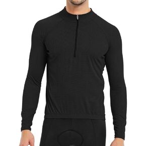 CATENA Men's Cycling Jersey Long Sleeve Shirt Running Top Moisture Wicking Workout Sports T-Shirt