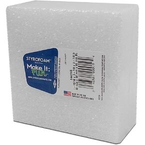 FloraCraft CraftFōM Block 2 Inch x 3.9 Inch x 3.9 Inch White in Saudi Arabia