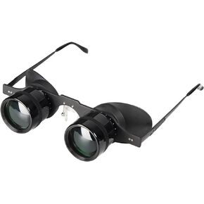 Hands-Free Binocular Glasses for Enhanced Viewing - HD Clarity, Lightweight & Portable, Adjustable Focus, Perfect for Bird Watching, Sports, Concerts, Vision Impairment - User-Friendly