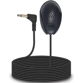 Portable Microphone for Auto Radio, 3.5mm External Mic for Car Stereo DVD Player GPS Navigation PC Laptop with 9.8ft/3M Cable