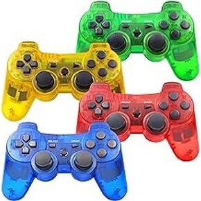 Tuozhe PS3 Controller Wireless, Gaming Remote Joystick for Playstation 3 with Charger Cable Cord (Orange, Red, Green, Blue) in Saudi Arabia