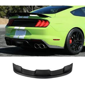 Rear Spoiler Compatible with 2015-2023 Mustang V6/V8/Shelby/GT/EcoBoost 2-Door Coupe Models, GT500 Style Trunk Spoiler Wing Carbon Fiber Style