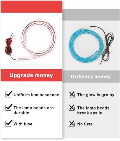 سيارة LED غطاء محرك السيارة ضوء إضاءة ديناميكية حية أضواء LED للسيارة مع الصمامات، 59 بوصة / 70 بوصة سطوع عالية 12 فولت أضواء LED للسيارة، مصابيح الجري النهارية المقاومة للماء لتزيين السيارة (أبيض - 59 بوصة) in Saudi Arabia