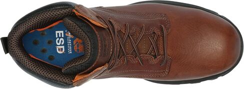 حذاء Timberland PRO للرجال Titan EV مقاس 6 بوصات، مركب آمن عند أصابع القدم، حذاء عمل صناعي ثابت، بني، 12 عرض in Saudi Arabia