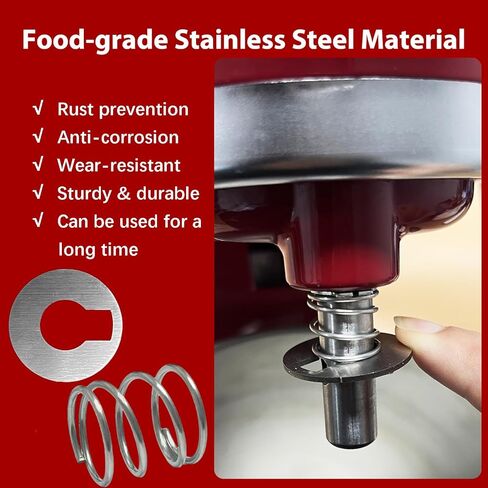 4 X Stainless Steel Spring and 2 washer for KitchenAid Mixer, KitchenAid stand mixer accessory springs and washers for easy replacement and quick installation of kitchen parts and accessories. in Saudi Arabia
