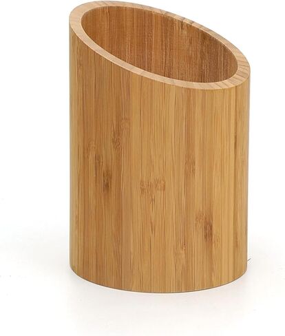 RSVP International Bamboo Collection, Countertop Décor for Kitchen & Tabletop, Tool Holder, 5.5(DIA)x7.75" in Kuwait