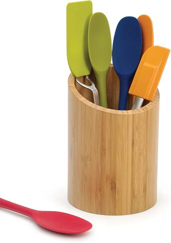 RSVP International Bamboo Collection, Countertop Décor for Kitchen & Tabletop, Tool Holder, 5.5(DIA)x7.75" in Kuwait
