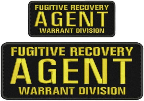 رقعة تطريز من وكيل استرداد الهارب، خطاف ذهبي 4X10 و2X5 من HightSeller in Kuwait