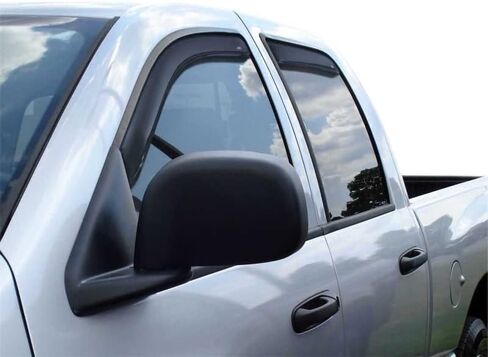 Auto Ventshade [AVS] in-Channel Ventvisor/Rain Guards | Fits 2006-2008 Dodge RAM 1500, 2006-2009 Dodge RAM 2500/3500 Mega Cab- Smoke, 4 pcs. | 194845 in Kuwait