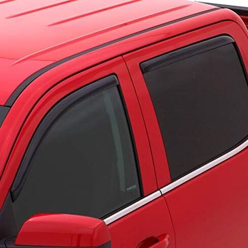 Auto Ventshade [AVS] in-Channel Ventvisor/Rain Guards | Fits 2006-2008 Dodge RAM 1500, 2006-2009 Dodge RAM 2500/3500 Mega Cab- Smoke, 4 pcs. | 194845 in Kuwait