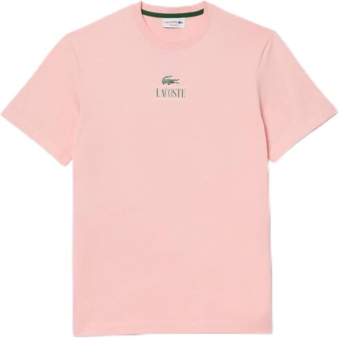 Lacoste Regular Fit Short Sleeve Crew Neck Tee Shirt W/Small Croc Graphic on The Front of The Chest in Saudi Arabia