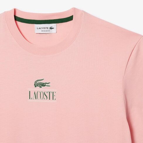 Lacoste Regular Fit Short Sleeve Crew Neck Tee Shirt W/Small Croc Graphic on The Front of The Chest in Saudi Arabia