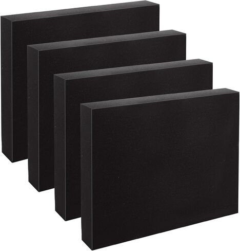 4Pcs Pick Apart Foam Insert, 16 X 12 X 2" Pick and Pluck Foam, Black Pluck Pre Cube Sheet Foam for Board Game Box Cases Toolbox Camera Storage Drawer Crafts in Saudi Arabia