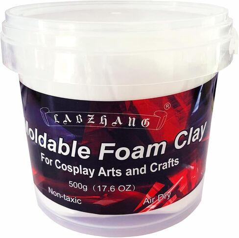 500g White Cosplay Foam Clay Lightweight Sculpting Foam, Air Dry Clay in Saudi Arabia