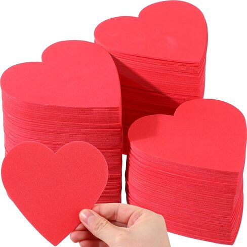 Tatuo 150 Pcs Foam Hearts for Craft 4" EVA Heart Shape Foam Wedding Mother's Day Heart DIY Set for Crafts Wedding Day Home Classroom Party Decorations(Multicolor) in Saudi Arabia