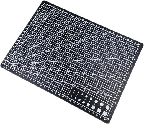 Self Healing Sewing Mat, Rotary Cutting Mat Double Sided 5-Ply Craft Cutting Board for Sewing Crafts Hobby Fabric Precision Scrapbooking Project 9inch x 12inch (A4-Black) in Saudi Arabia