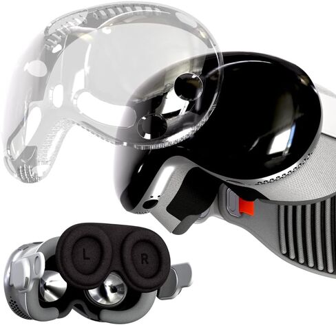 Rome Tech Apple Vision Pro Case - TPU Protective Case - Durable VR Lens Cover Compatible with Apple Vision Pro 2024 - Clear in Saudi Arabia