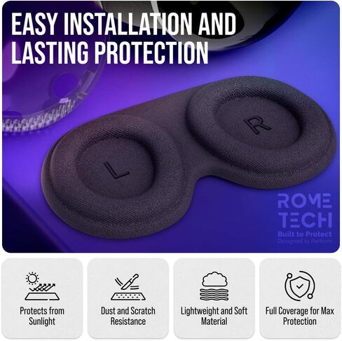 Rome Tech Apple Vision Pro Case - TPU Protective Case - Durable VR Lens Cover Compatible with Apple Vision Pro 2024 - Clear in Saudi Arabia