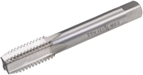 uxcell Machine Tap 5/8-11 BSW Thread Pitch H2 4 Straight Flutes High Speed Steel Screw Taps Threading Tapping Tool in Saudi Arabia