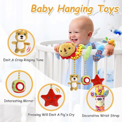 ألعاب خشخيشات ناعمة للأطفال، مجموعة جوارب مكتشف القدم، جوارب للكاحل للقدمين، خشخشة سوار يد للذراع، هدية عيد ميلاد في عطلة عيد الميلاد لحديثي الولادة صبي فتاة in Kuwait