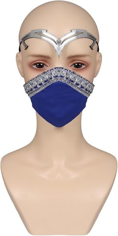 Mask Costume Mask Half Face Latex Mask Helmet Halloween Cosplay Props in Saudi Arabia