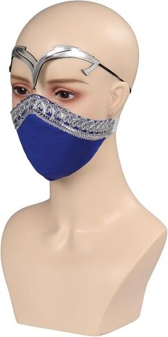 Mask Costume Mask Half Face Latex Mask Helmet Halloween Cosplay Props in Saudi Arabia