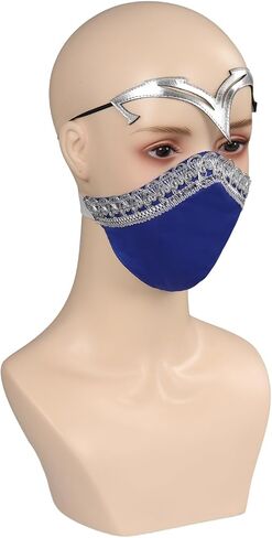 Mask Costume Mask Half Face Latex Mask Helmet Halloween Cosplay Props in Saudi Arabia