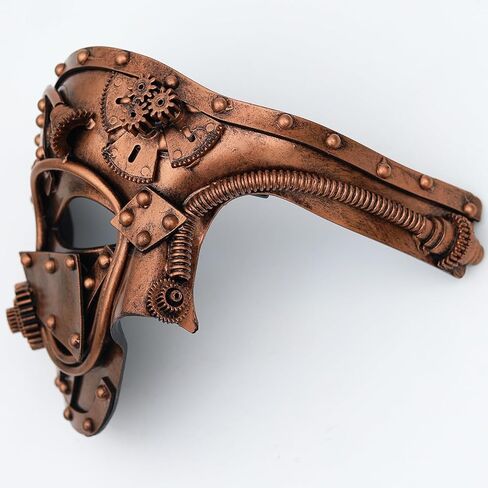 Steampunk Metal Cyborg Venetian Mask, Masquerade Mask For Halloween Costume Party/Phantom Of The Opera/Mardi Gras Ball in Kuwait