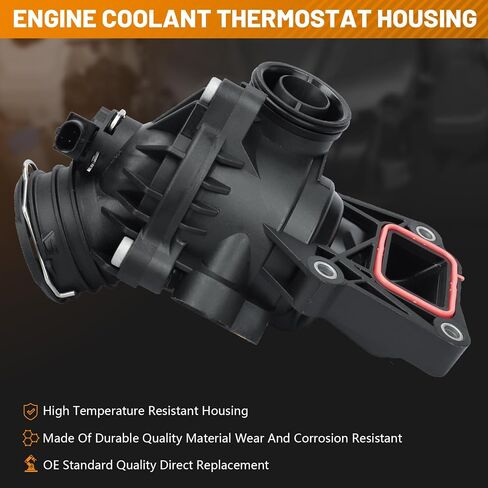 BRTEC Engine Coolant Thermostat Housing 2012-2018 for Mercedes-Benz C300 E350 E400 GLE350 GLK350 ML350 SLK350 in Saudi Arabia