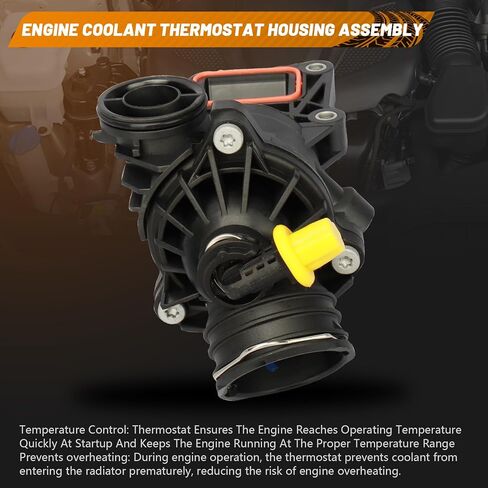 BRTEC Engine Coolant Thermostat Housing 2012-2018 for Mercedes-Benz C300 E350 E400 GLE350 GLK350 ML350 SLK350 in Saudi Arabia
