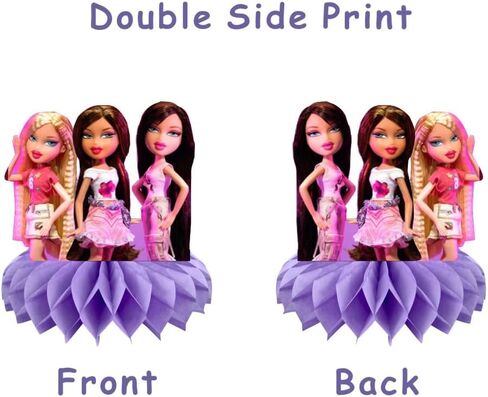 8Pcs Brat Girls Honeycomb Table Centerpiece, Brat Girls Party Supplies, Brat Girls Birthday Party Desktop Decorations for Kids in Kuwait