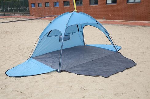 خيمة الشاطئ، مأوى للشمس يتسع لشخصين إلى 4 أشخاص مع عامل حماية من الشمس (UPF 50+) 3 نوافذ تهوية قابلة للتوسيع، خيمة شاطئ فورية عائلية ممتدة، سهلة التركيب في الهواء الطلق in Kuwait
