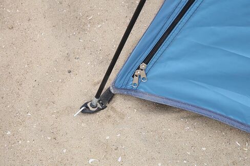 خيمة الشاطئ، مأوى للشمس يتسع لشخصين إلى 4 أشخاص مع عامل حماية من الشمس (UPF 50+) 3 نوافذ تهوية قابلة للتوسيع، خيمة شاطئ فورية عائلية ممتدة، سهلة التركيب في الهواء الطلق in Kuwait