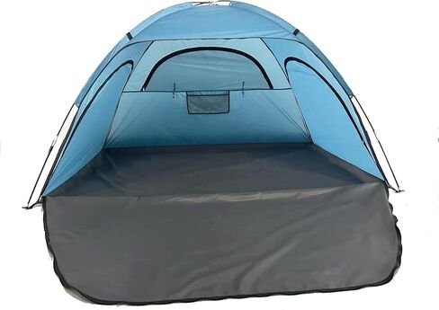 خيمة الشاطئ، مأوى للشمس يتسع لشخصين إلى 4 أشخاص مع عامل حماية من الشمس (UPF 50+) 3 نوافذ تهوية قابلة للتوسيع، خيمة شاطئ فورية عائلية ممتدة، سهلة التركيب في الهواء الطلق in Kuwait