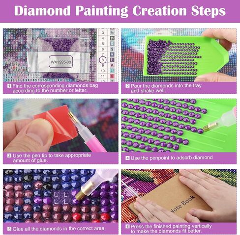 MXJSUA Diamond Art Painting Kits for Adults Beautiful Animal 5D Diamond Art Paint with Round Diamonds Full Drill Gem Art Painting Kit for Home Wall Decor (12x16inch/30x40cm) in Saudi Arabia