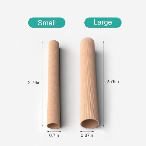 MQUPIN Toe Tubes Sleeves Cuttable Gel Toe Caps Finger Cap Toe Covers Sleeves Gel Corn Pad Protectors for Cushions Corns, Blisters, Calluses（L） in Kuwait