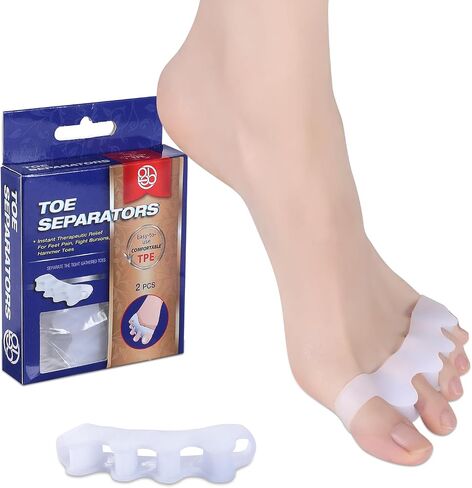 Toe Spacers - Bunion Corrector - Nail Supplies - Toe Separators for Women - Foot Care - Foot Health - Toe Spacers for Men - Yoga Toes - Nail Art Supplies - Pedicure - Toe Spacers for Women in Saudi Arabia