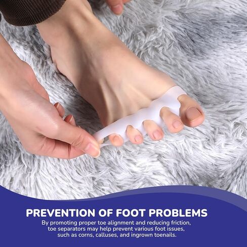 Toe Spacers - Bunion Corrector - Nail Supplies - Toe Separators for Women - Foot Care - Foot Health - Toe Spacers for Men - Yoga Toes - Nail Art Supplies - Pedicure - Toe Spacers for Women in Saudi Arabia