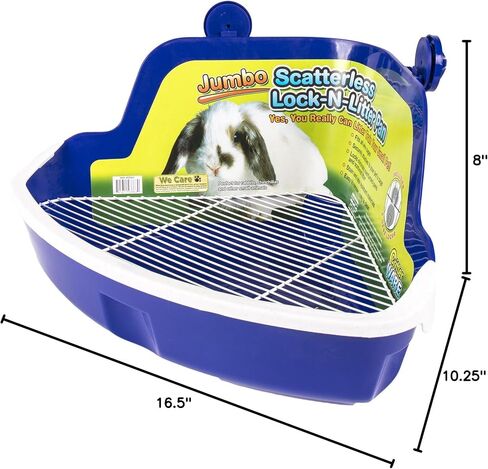 Ware Manufacturing Plastic Scatterless Lock-N-Litter Small Pet Pan (Colors May Vary) in Kuwait