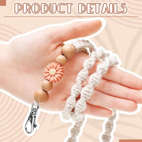 2 Pcs Boho Lanyards for ID Badges Silicone Teacher Beaded Lanyards Cute Lanyard ID Badge Lanyard for Women Nurse Employees Students Lanyard Strap Boho Gift in Saudi Arabia