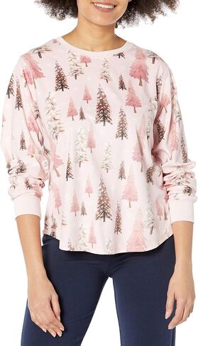 PJ Salvage Women's Loungewear Happy by Nature Long Sleeve Top in Saudi Arabia