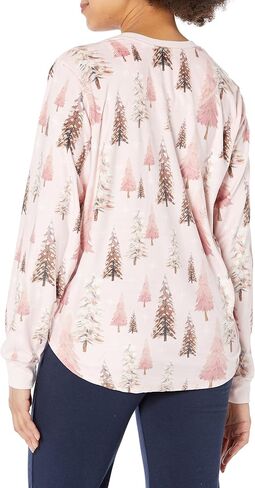 PJ Salvage Women's Loungewear Happy by Nature Long Sleeve Top in Saudi Arabia