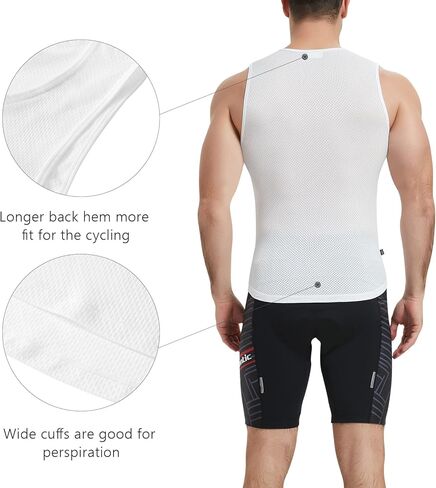 Santic Cycling Base Layer Mens Biking Tank Top Sleeveless Cycling Jersey Undershirt Vest Quick Dry Star in Kuwait