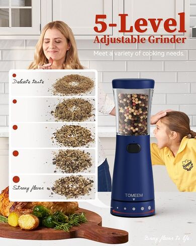 Electric Salt and Pepper Grinder Set with Storage Base, Stainless Steel Rechargeable Salt and Pepper Grinder Set with 4.5oz Large Capacity, 1.8" Wide Mouth, Adjustable Coarseness, Ideal for Kitchen in Saudi Arabia