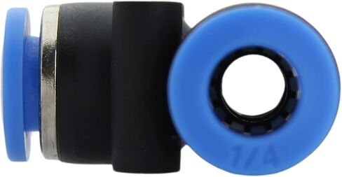 Push to Connect Air Line Fittings Tube tee 1/4" Od Air Line Union 3 Ways Push Fit Fittings Tube Push Air Fitting Air Quick Connect Fittings (5 Pack tee) in Saudi Arabia