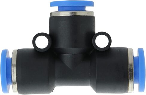 Push to Connect Air Line Fittings Tube tee 1/4" Od Air Line Union 3 Ways Push Fit Fittings Tube Push Air Fitting Air Quick Connect Fittings (5 Pack tee) in Saudi Arabia